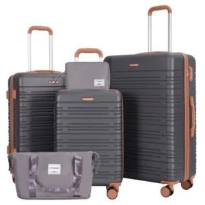 3 Piece Suitcases with Double Spinner Wheel